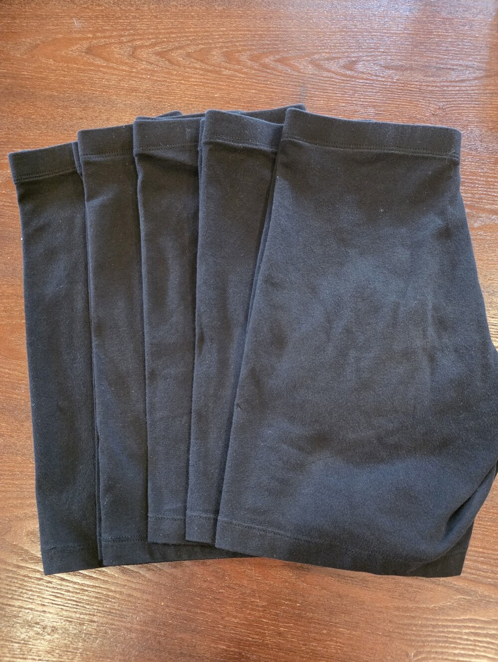 Wonder Nation Girls XL 14-16 Bike Playground Shorts Lot Of 5 Black